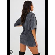 Bershka Women Washed T-Shirt Dress Authentic XS ️