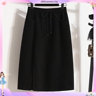 J2968☘️Plus Size A-Line Skirt - High Waist Style Autumn And Winter Skirt Versatile Daily Plus Size D