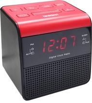日本品牌Uniden - 雙鬧鐘時鐘收音機 AR1301 紅色