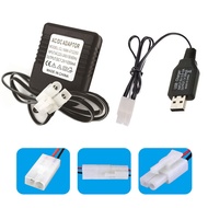 7.2V 9.6V 2Pin Power Supply Charger for NiCd NiMH Battery 220-240V EU Plug Input 5V USB Input 7.2/9.