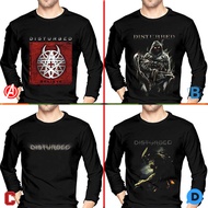 New Longsleeve Tshirt Disturbed Tshirt 100% Cotton Black | Size SML XL XXL 3XL 4XL | Long Sleeve T-S