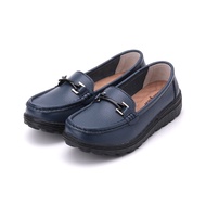 BABYLON Buckle Casual Shoes Blue Women's