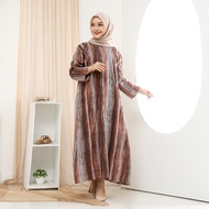 BAJU DASTER GAMIS MUSLIM SYARI BUSUI RESLETING DEPAN LENGAN TANGAN PANJANG WANITA JUMBO REMAJA DEWAS