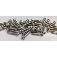 Button L SS304 M6X25 P1.00