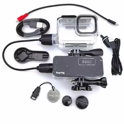 5200mAh Waterproof Power Bank Battery Charger Waterproof Case Protect Frame For GoPro Hero8 9101112 