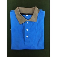 POLO SHIRT PLUS SIZE | SAIZ BESAR | BIG SIZE POLO SHIRT | BLUSH BLUE & DARK GRAY | SIZE [3XL-9XL