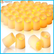 SQE IN stock! 24pcs Flameless Candles Tea Lights Battery Operated Electric Led Votive Fake Candles For Wedding Table
