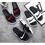 READY STOCK💝 NIKE Slippers Women's Men's Shoes Beach  Kasut Flat Lelaki Perempuan Wanita Lady Selipa