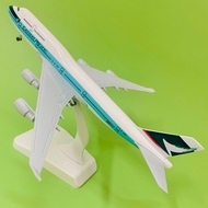 Airplane Model "B747 CATHAY PACIFIC " High Quality Alloy 20CM Type 1 (Fullbox)