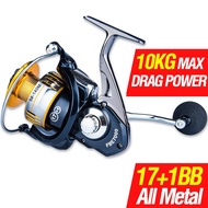 Spinning Reel Saltwater Fishing Jigging Reel Metal FBE2000-7000 High Speed 6.5-10Kg Super-Strength