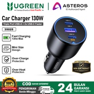 UGREEN Car Charger 130W Multi Port USB Type C PD QC 4.0 35025
