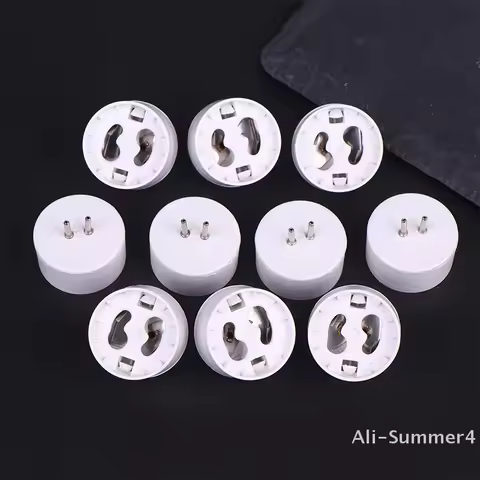 10Pcs MR16 To GU10 Socket Base Halogen Light Bulb Lamp Adapter Converter High Temperature Resistance