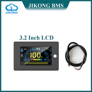 JK BMS หน้าจอ LCD 3.2นิ้วสำหรับ JK Smart BMS กระแสไฟฟ้า Pajangan Aksesori SOC ตัวบ่งชี้อุณหภูมิหน้าจ