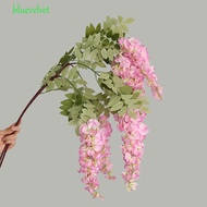 BLUEVELVET Artificial Flower, 3 Branches Silk Flowers Wisteria Hanging Flowers, Trailing Fake Flowers Vine Durable Simulation Exquisite Fake Flowers Wedding