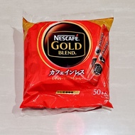 Nescafe Gold Blend Black Coffee Decaf Caffeine Less Japan 50 x 2 Grams