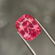 4.2 Ctw Lab Grown Padparascha Pink Sapphire (Czochralski) Cushion Cut 10 x 8 (mm)