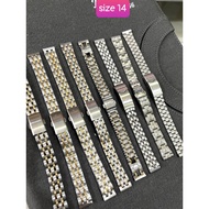 Plated metal women's watch strap, size 12mm 14mm 16mm metal watch strap