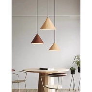 Nordic Lonely Style Restaurant Chandelier Creative Log Color Bedroom Bedside Tea Room Island Table D