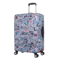 【OUTDOOR】行李箱保護套-塗鴉-M尺寸