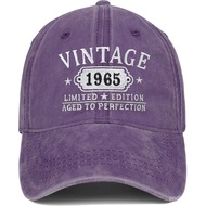 Happy 60th Birthday Gifts for Women Man Vintage 1965 Baseball Cap Funny Gifts Ideas