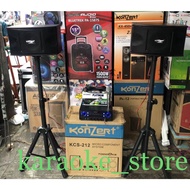 Fast send Konzert KCS-212 Speaker  Amplifier System 150watts x 2 FREE 1set speaker stand and 1 platinum mic