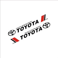 BuyV สติกเกอร์ติดข้างประตูรถรูปลอกตกแต่งโลโก้สำหรับ Toyota Vios Yaris Hแว่นตากันแดด Camry RAV4 Collora Prado Hiace Sienna Tundra
