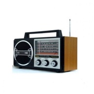 Radio Portable Model Kayu Jadul SONATEC PRI 8288UAR USB-SD Card AM FM