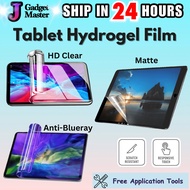 Realme Pad Pad2 Lite PadX Pad Mini Pad 3 5G clear antiblueray matte hydrogel film