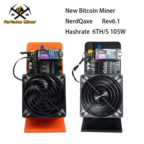 NEW NerdQaxe Rev6.1 6TH/S 100W Solo Bitcoin Miner BM1370 Asic Chip BTC Crypto Lottery Mining&Power S
