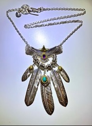 Taro Washimi 鷲見太郎 松石金鷹銀飾套裝日本3月單Long Necklace