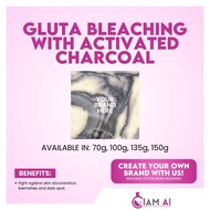 Gluta Bleach with Activated Charcoal Swirl Soap 70g - IAM AI Open for Rebranding