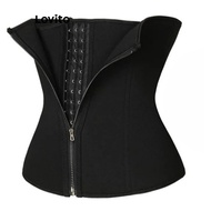 (Trendy) Lovito Casual Plain Zipper Shapewear for Women LNE75060