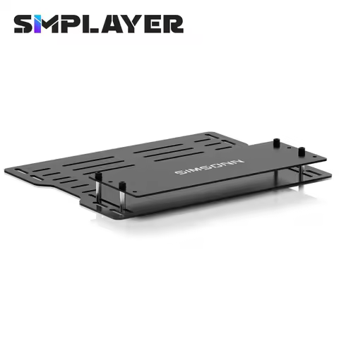 Simplayer SIMSONN Black Stainless Steel Base Plate for Plus X Hydraulic Racing Simulation Pedal