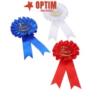 OPTIM Rosette Ribbon, Recognition Ribbons Blue,Red,White Ribbon Award Set, Award Ribbons Honorable R