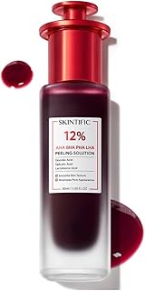 SKINTIFIC AHA BHA PHA LHA Peeling Solution (To Smooths Skin Texture & Minimize Pore Appearance) 30ml