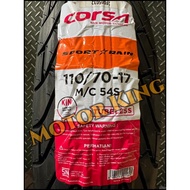 CORSA SPORT RAIN TYRE 110/70-17 Tayar Tyres Tire Tires Tubeless TL 1107017 110 / 70 - 17 Motosikal M