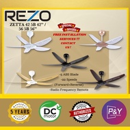 REZO ZETTA 42 INCH REMOTE CEILING FAN
