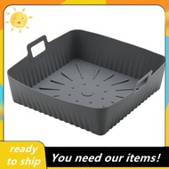 23cm/9Inch Square Large Silicone Air Fryer Liners Mold for  Air Fryer 6-8QT Reusable Airfryer Oven B