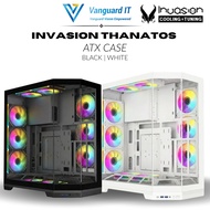 [ Invasion THANATOS TG ] -ATX Mid-Tower PC Case WITH 6 ARGB FAN
