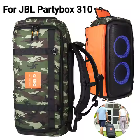 Travel Carrying Case Backpack for JBL Partybox 310/PARTYBOX 110 Large Capacity Foldable Waterproof B