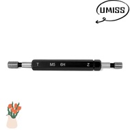 UMISTYDREAM9IQ0 Double Ends Thread Gauge, M5x0.8 6H Tolerance Thread Plug Gauge, Durable Black Steel