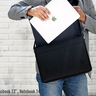 筆記本公文包超級黑色適用於 Macbook 13 英寸，筆記本電腦 14 英寸