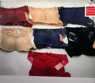 Bra Terno 2IN1 (BRA+PANTY) PLAIN COTTON LACE 5# -COCO PH