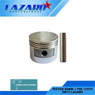 Piston 80mm+Pin 15x70 (set) Lazaro