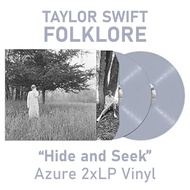 Taylor Swift - Folklore - "Hide and Seek" Azure 2xLP Vinyl (2020) Limited 1st Release) PH Black Disc