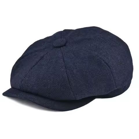 Autumn Winter Men's Newsboy Hat Wool Blend Male Beret Men And Women England Gatsby Retro Hat Driver 