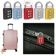 EWEA 6 Digit Button Password Lock Portable Metal Combination Lock Backpack Zipper Lock