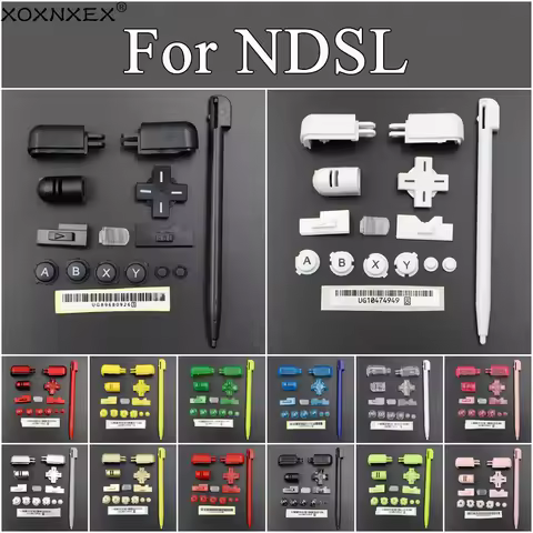 1Set For NDSL Game Console A B X Y L R D-Pad Cross Key Pad Stylus Pen For DS Lite Full Set Buttons R
