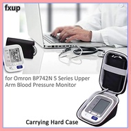 FXUP Portable EVA Outdoor for Omron 10 Series Arm Blood Pressure Monitor Carrying Case Travel Storage Case