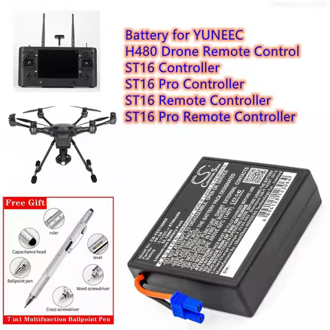 CS Battery 3.7V/8700mAh YP-3A, 58-000160, ST16, ST16F for YUNEEC H480 Drone Remote Control